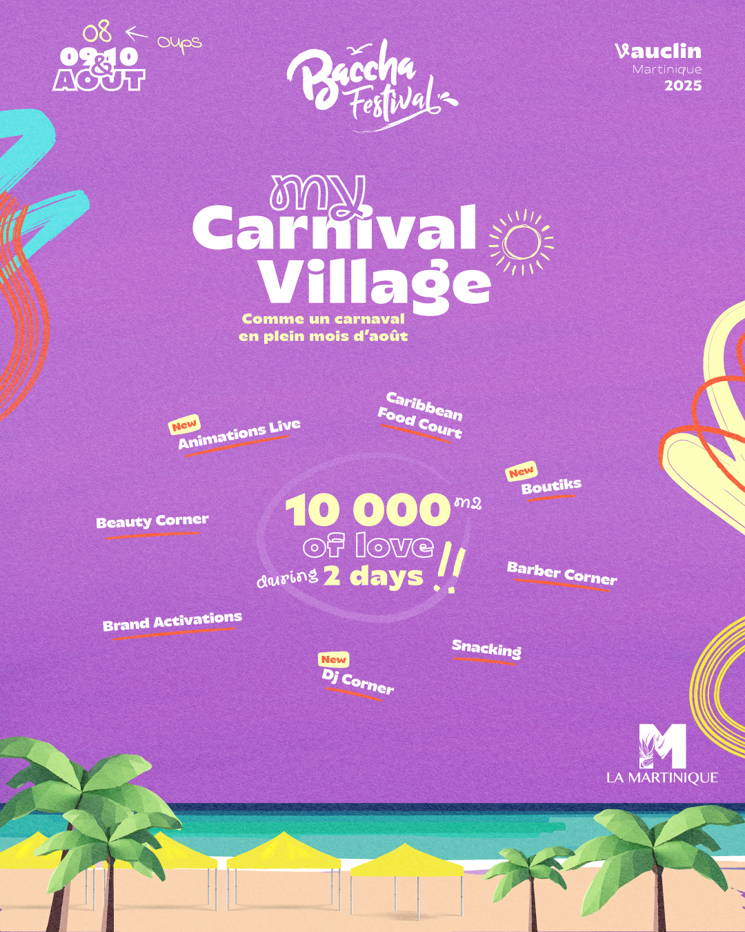 Visuel My Carnival Village pour Baccha festival